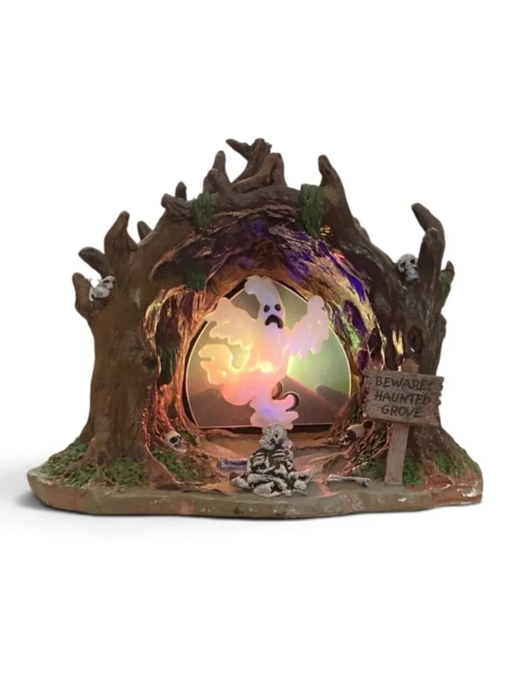 Vtg Lemax Retired Spooky Town “Haunted Grove” 2006 Light Up Tested